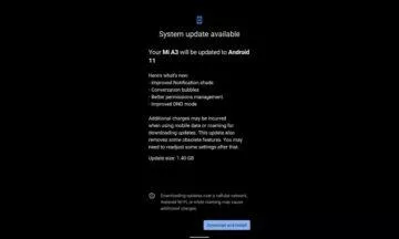 Xiaomi Mi A3 dostává Android 11