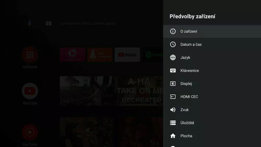 XIaomi Mi TV Stick Android TV 9 předvolby zařízení 1