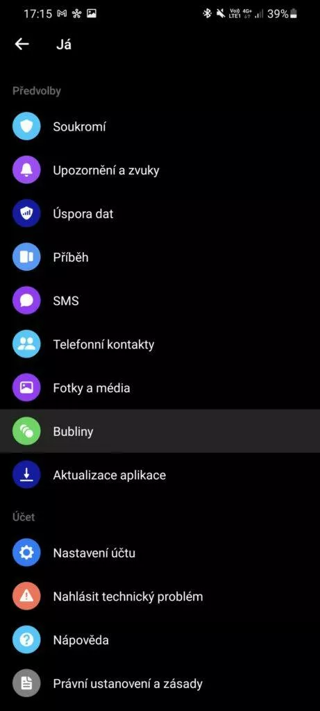 Android 11 jak zapnout vypnout messenger bubliny