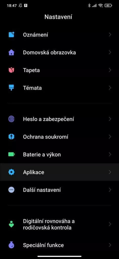 aplikace