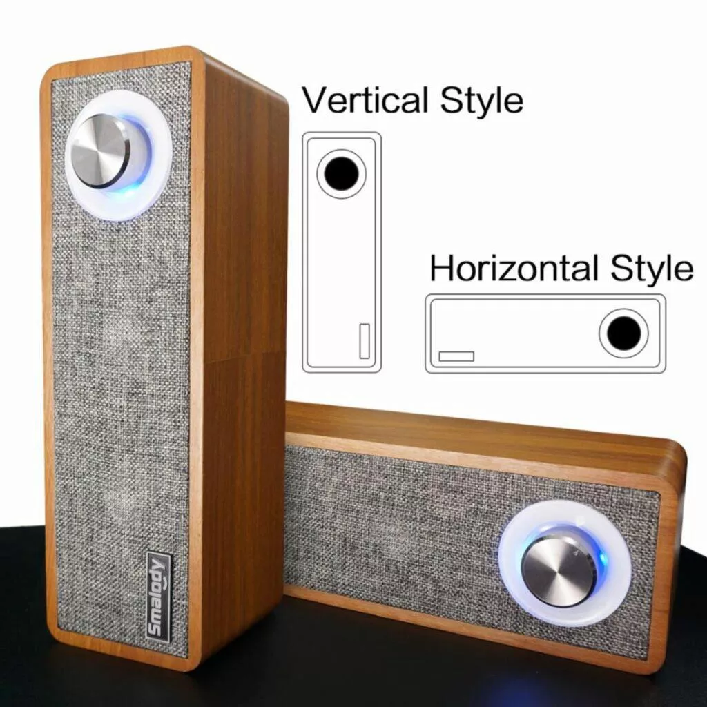 Dřevěný Bluetooth reproduktor STONEGO vertical horizontal