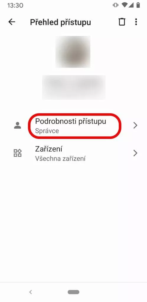Google Home profil uzivatele