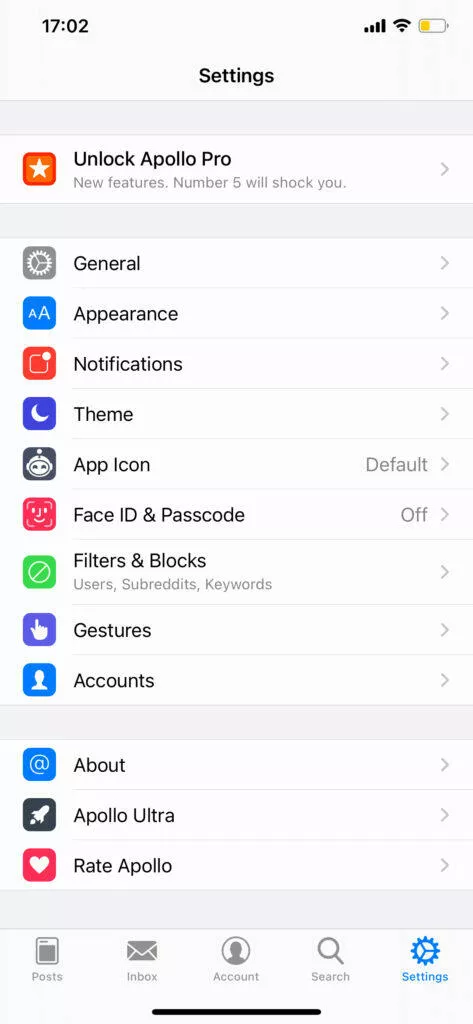 iOS exkluzivní aplikace apollo for reddit