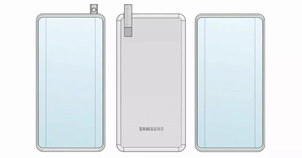Samsung patent výsuvný otočný selfie foťák 2