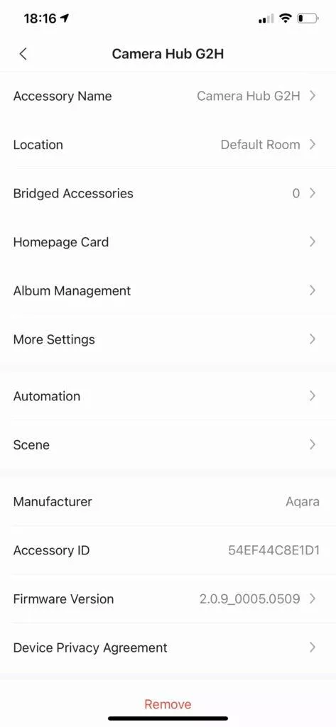 Xiaomi Aqara G2H homekit