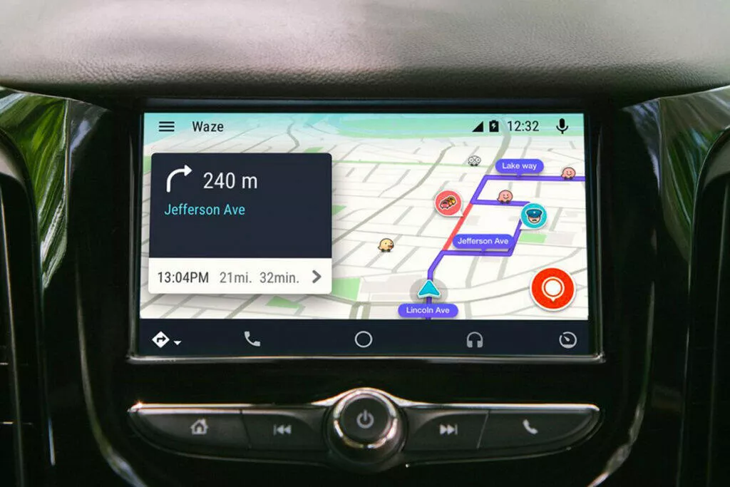 android auto waze