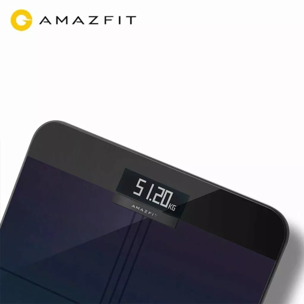 Chytrá osobní váha Amazfit displej