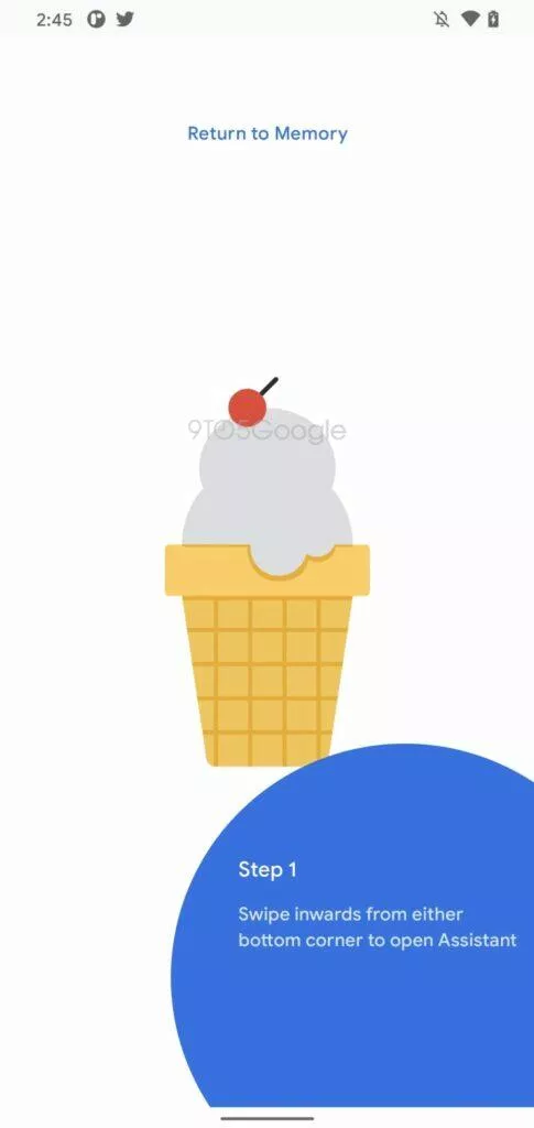 Google Asistent Paměť první krok