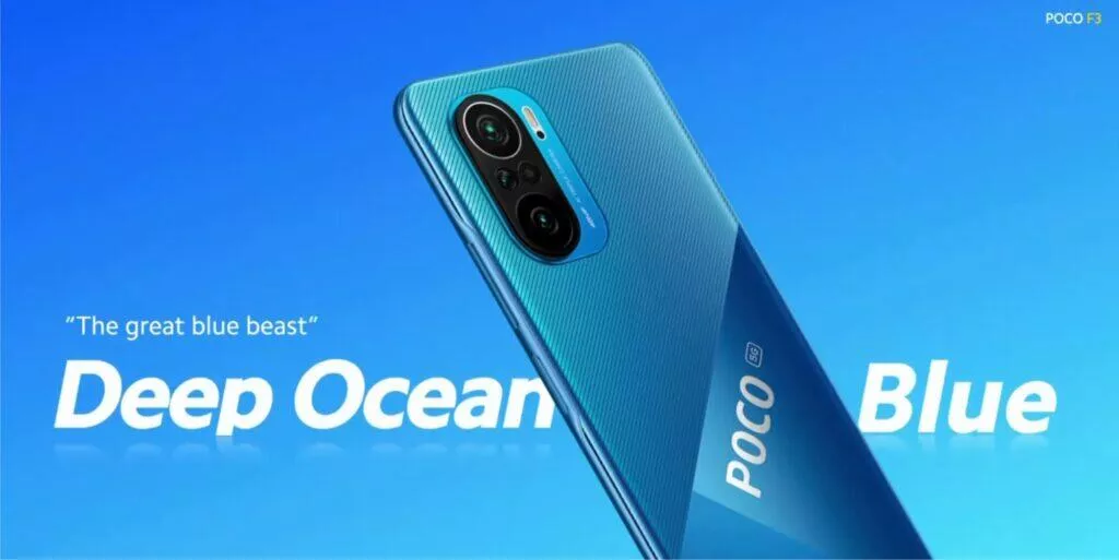 POCO F3 modrá