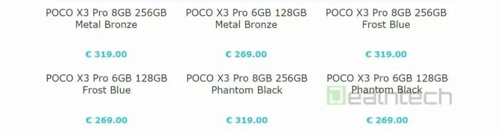 poco x3 pro cena