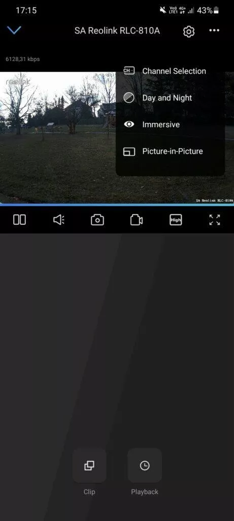 Reolink RLC-810A aplikace náhled videa další možnosti