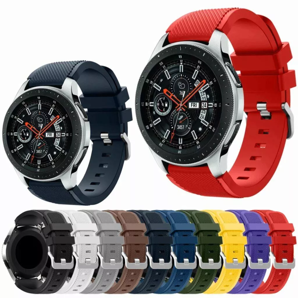 silný Bluetooth vysílač Silikonové 22mm řemínky pro chytré hodinky barvy