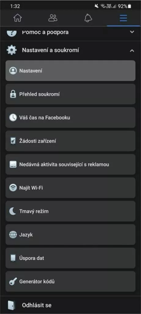 Facebook dvoufázové přihlášení ověření nastavení