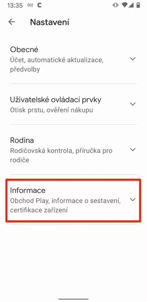 informace