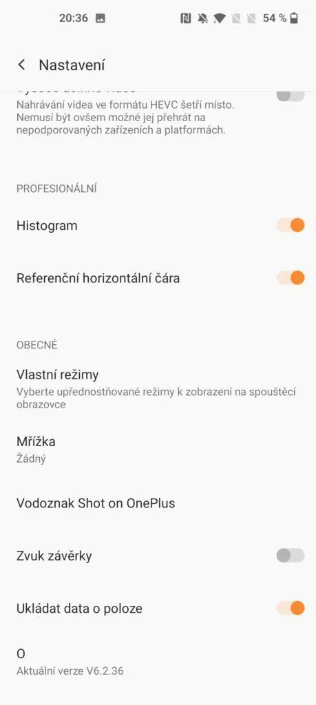 oneplus 9 pro fotoapp nastaveni 2