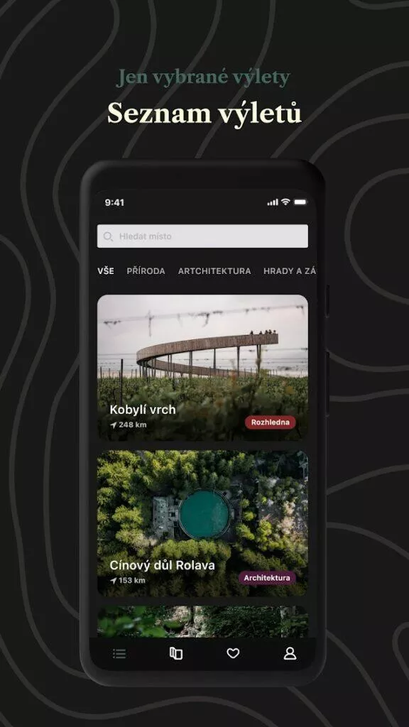 Placehunter tipy na vylety - seznam