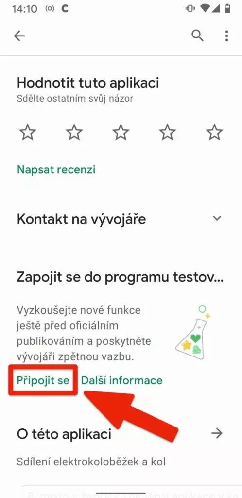 Triky v Google Play - pripojit se k betatestu