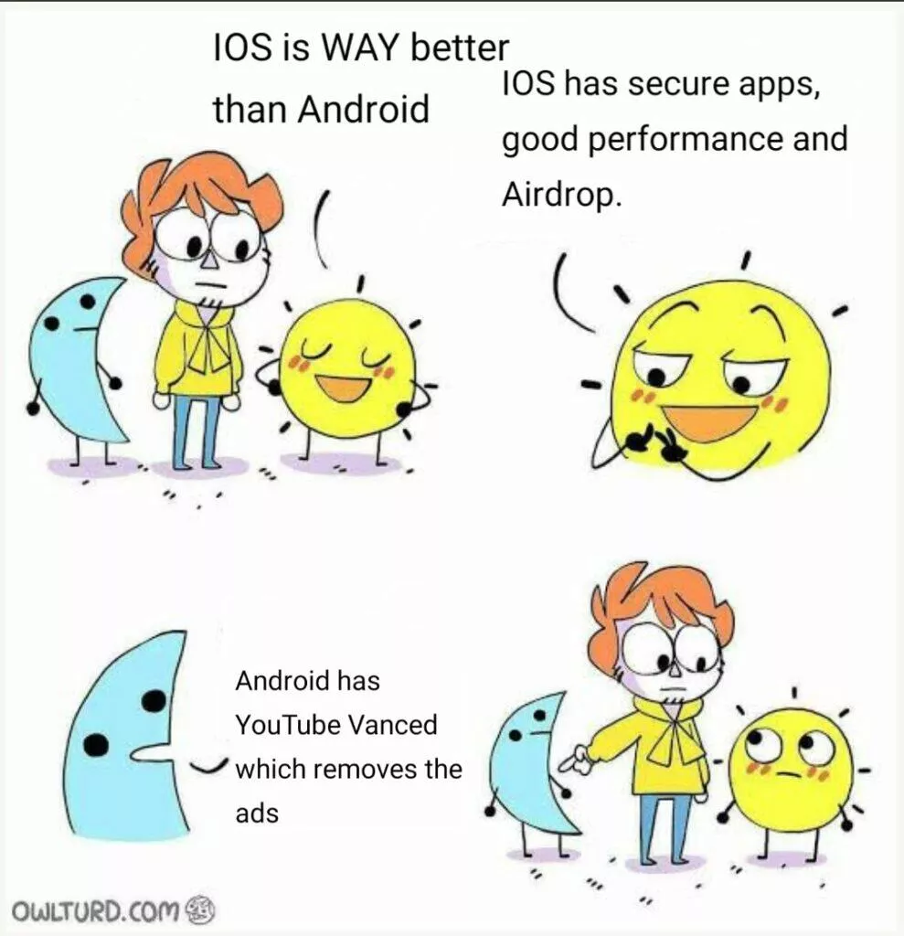 Android meme páteční vtípky