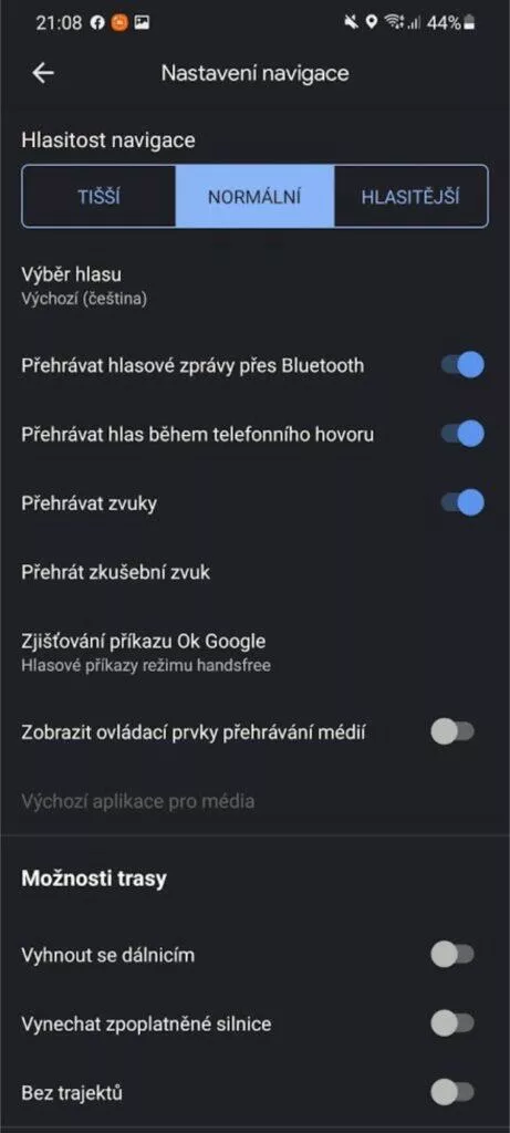 účet přepínač