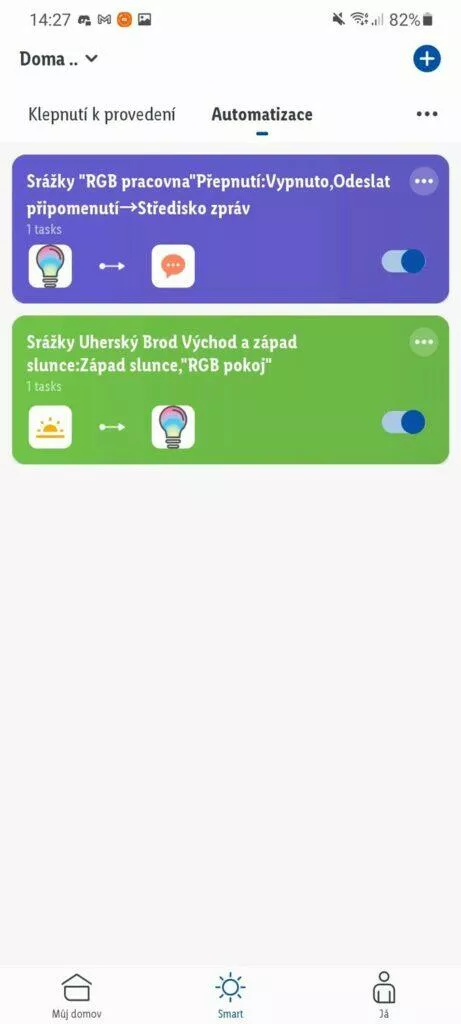 LIDL Smart Home brána žárovky ovladač automatizace