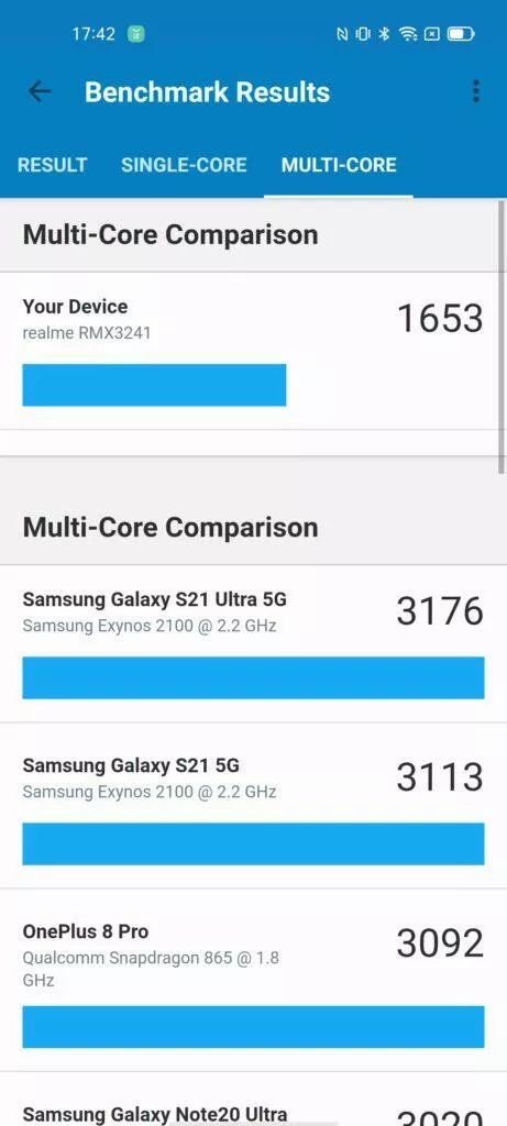 realme 8 5g geekbench