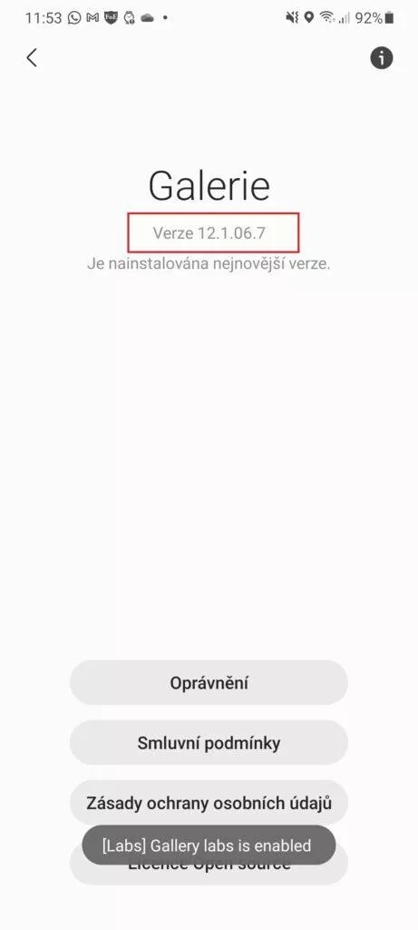 Samsung přehrávání videa ve videopřehrávači Verze Galerie