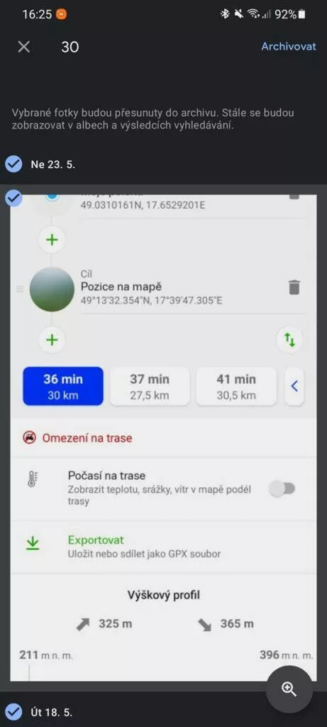 Fotky Google úložiště kapacita archivace smazání