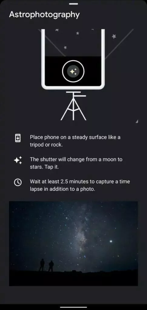 Fotoaparát Google time-lapse astrophotography nápověda