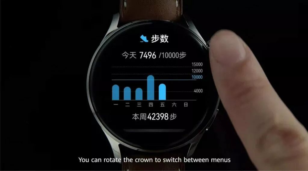 Huawei Watch 3 specifikace cena horní tlačítko rotace