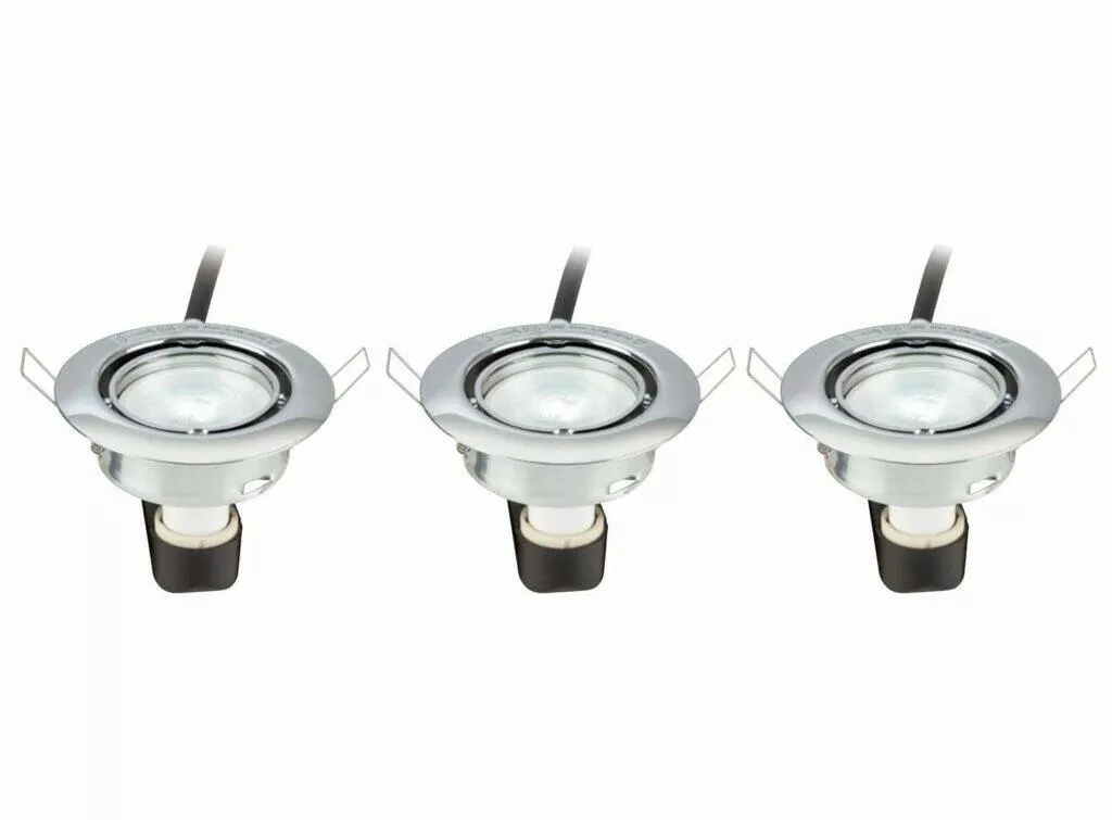 Sada chytrých bodových světel Livarnolux Zigbee 3.0 Smart Home Lidl lesklý chrom