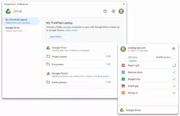 Google Disk Zálohování a synchronizace Drive for desktop Disk pro počítače