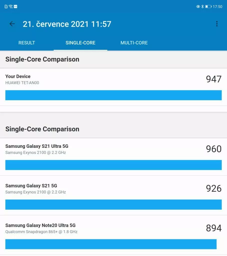 huawei mate x2 geekbench