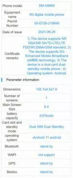 samsung galaxy s21 specifikace displej