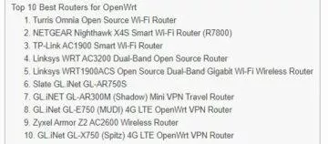 Turris Omnia nejlepší OpenWrt router žebříček