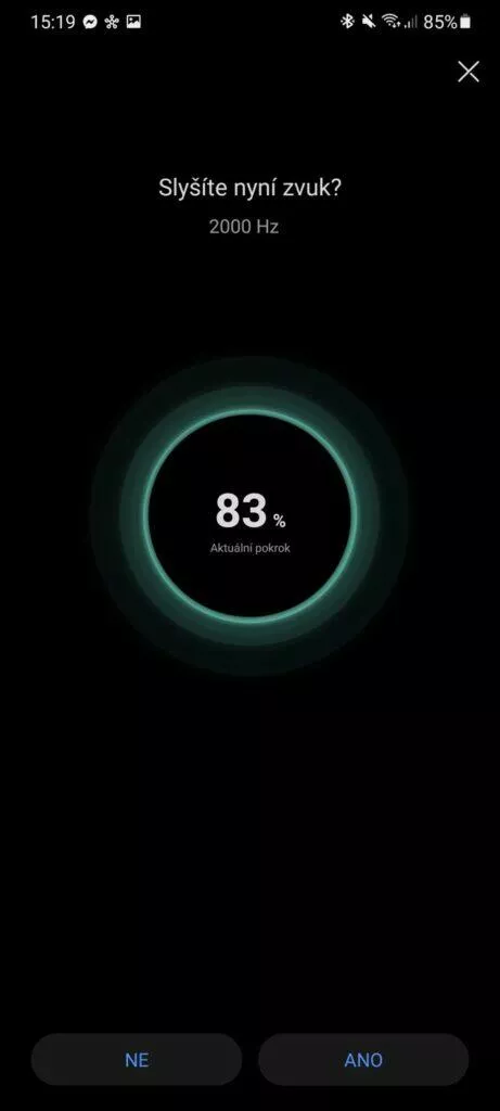 aplikace Huawei AI Life 6 test poslechu