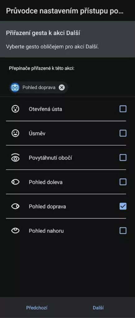 gesta a přiřazení 1