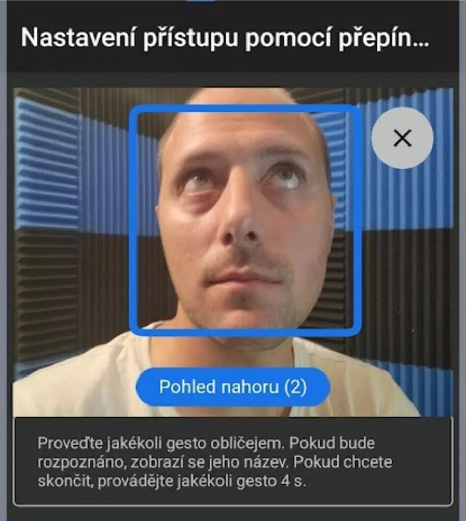 gesta pohled nahoru