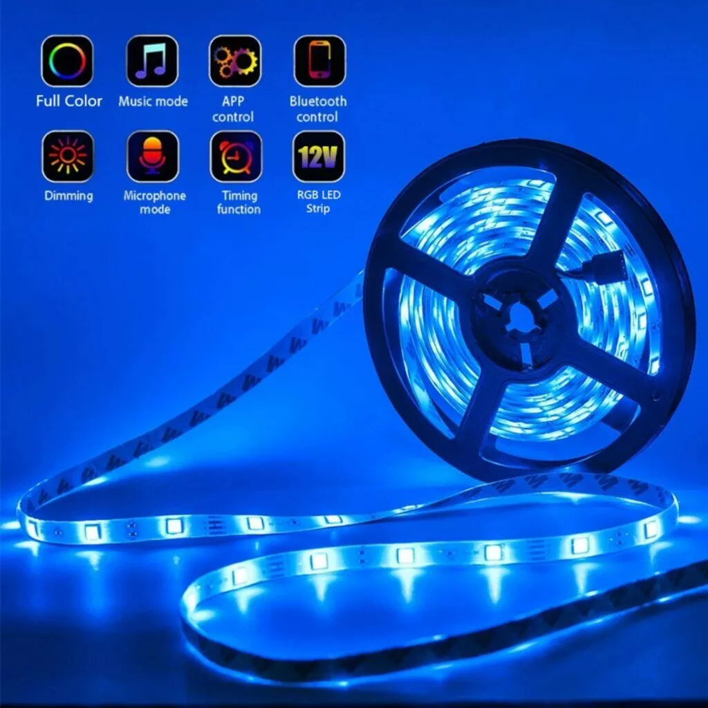 RGB LED pásek s Bluetooth i WiFi ovládáním funkce