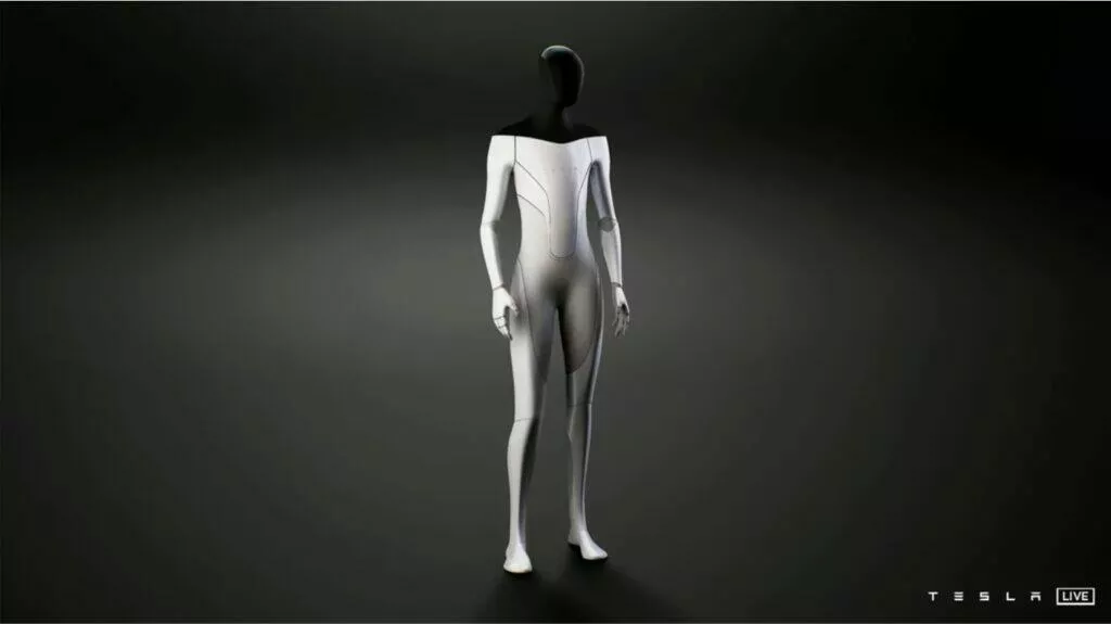 Tesla Bot Elon Musk robot asistent design