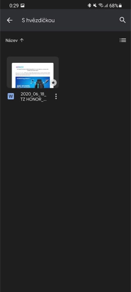 aplikace Google Disk Drive 5 tipů hvězdička 3