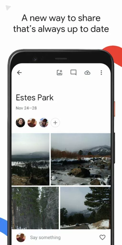Fotky Google sdílení