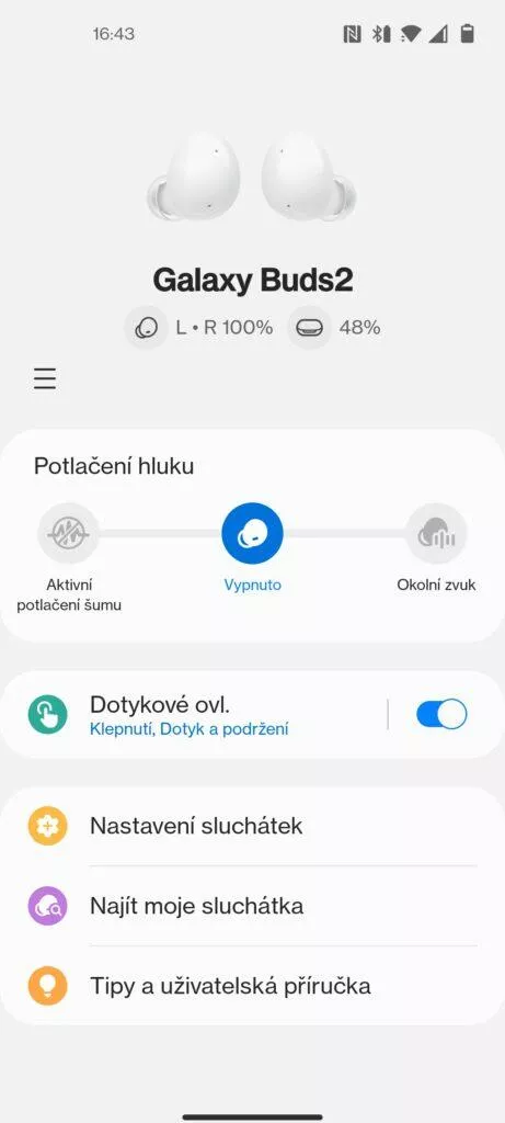 galaxy buds 2 aplikace
