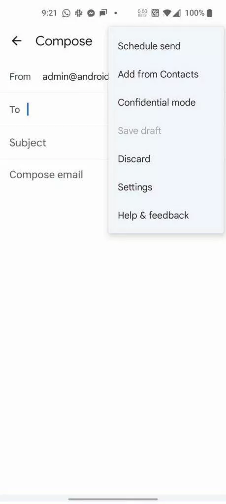 gmail android 12