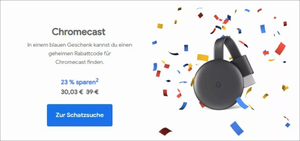 Google Německo narozeninové slevy Chromecast