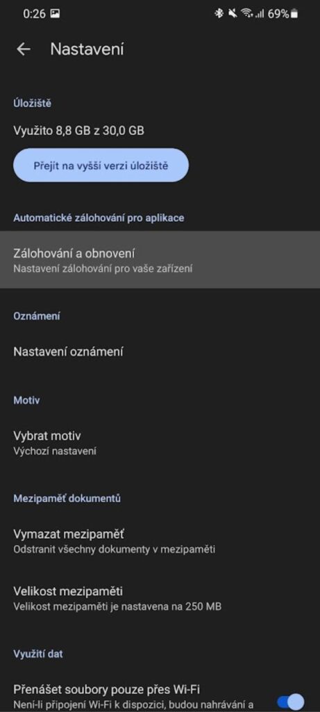 nastavení zálohování 3