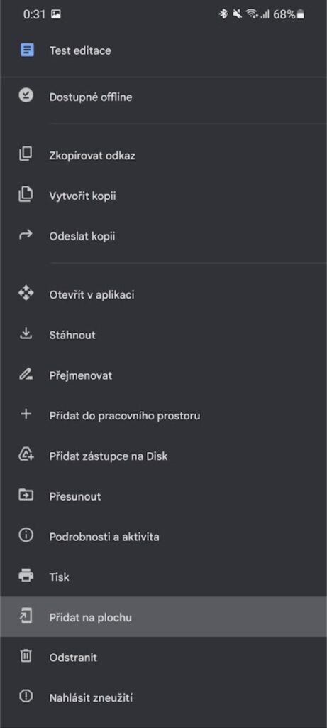 přidat na plochu 2