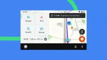 Waze Android Auto nový vzhled podzim 2021 ukázka