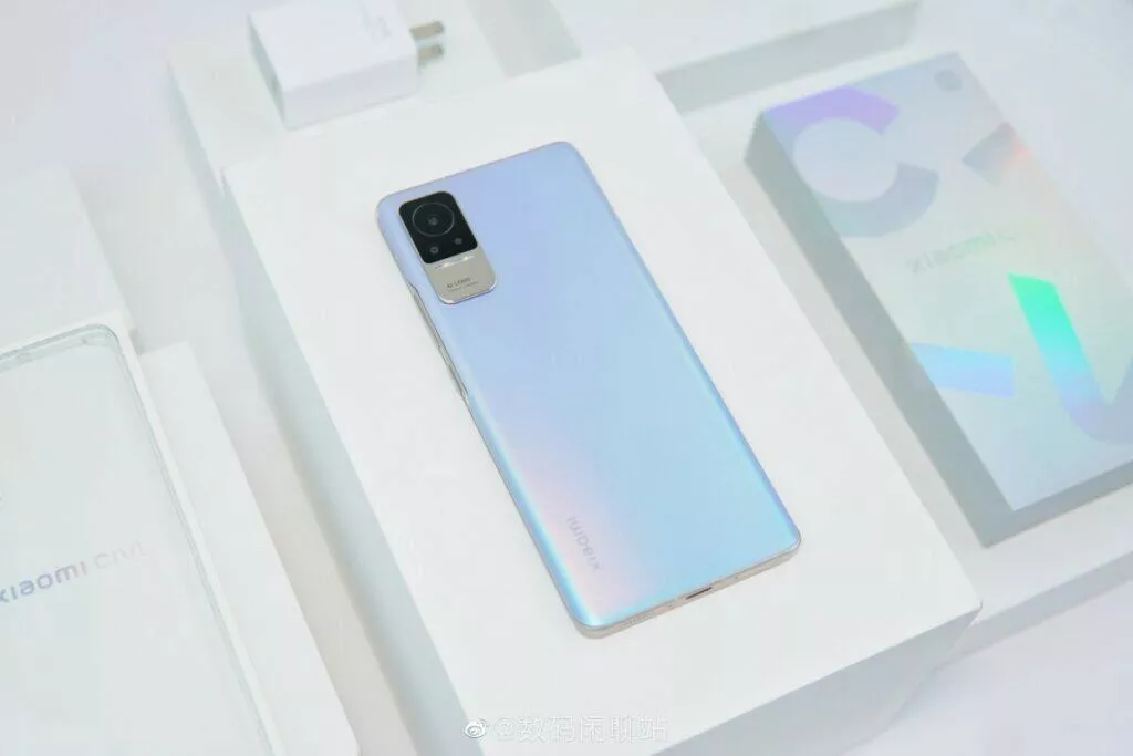 Xiaomi Civi informace render záda modrá
