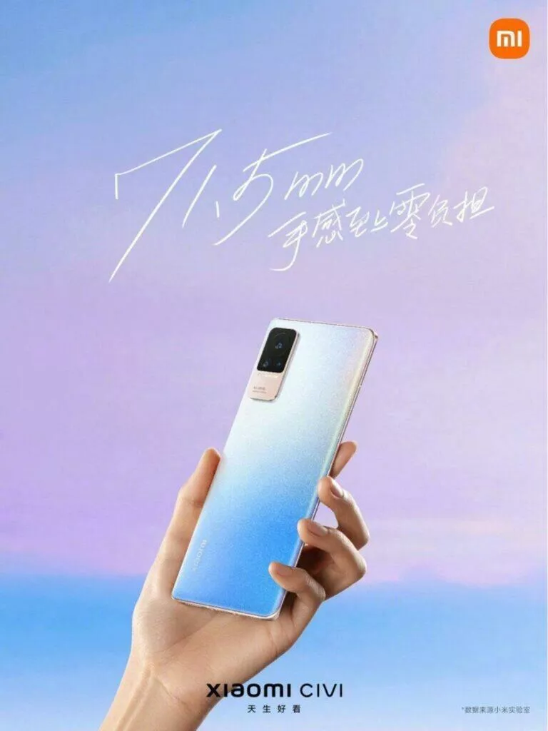Xiaomi CIVI parametry cena modrá