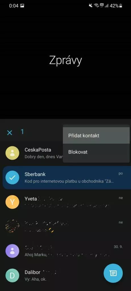 5 tipů aplikace Google Zprávy přidání do kontaktů 3